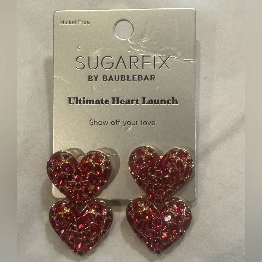 Three Heart‎ Earrings Valentines